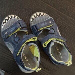 Carter's Blue and Green Kids Sandals toddler little kid size 9